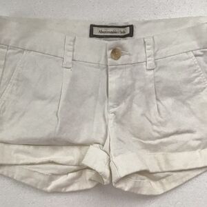Abercrombie Fitch Stretch jeans Size 0 IVORY Rolled Leg
